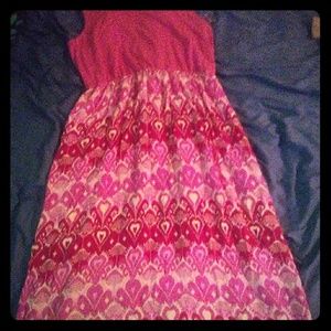 Pink maxi dress